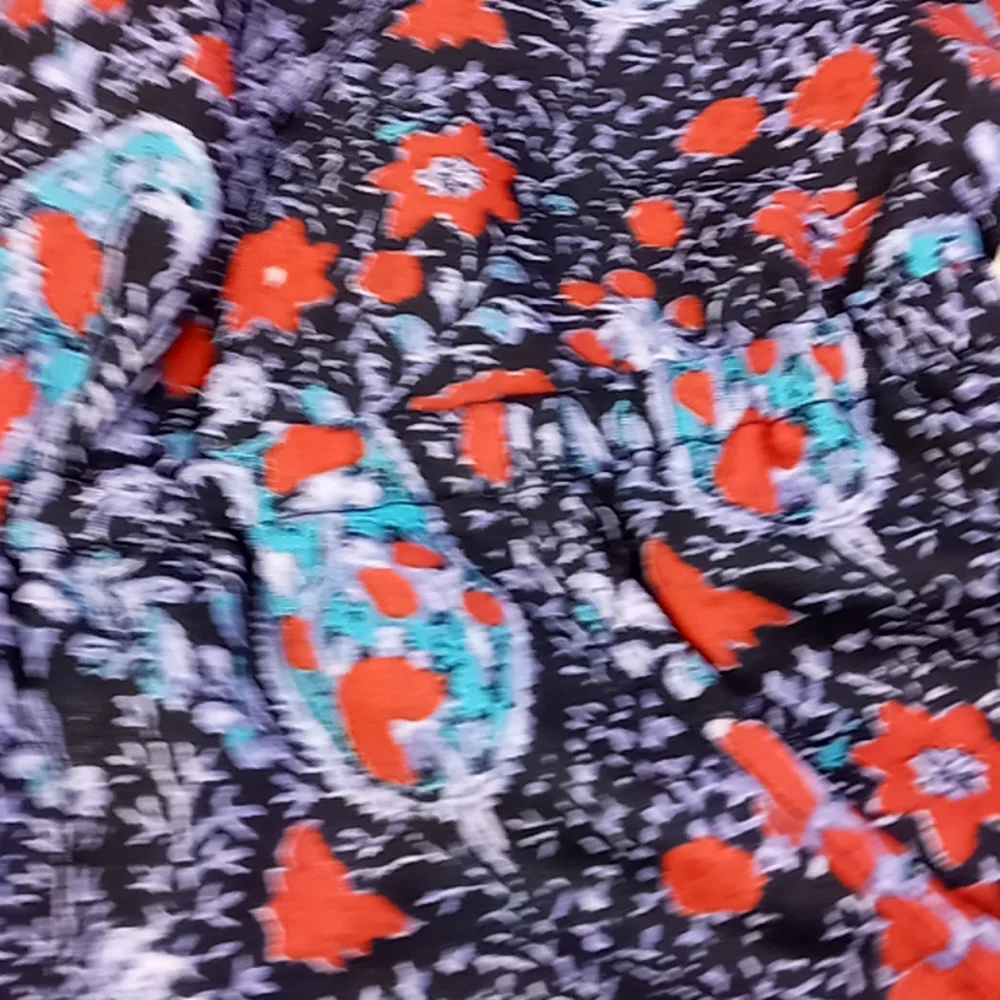 American Eagle Outfitters Navy/ Paisley Print Sleeveless Sheer Dress Size S/P - Picture 14 of 16